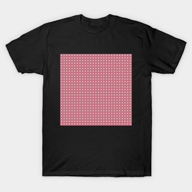 Rosy Brown Polka Dots T-Shirt by Lucy